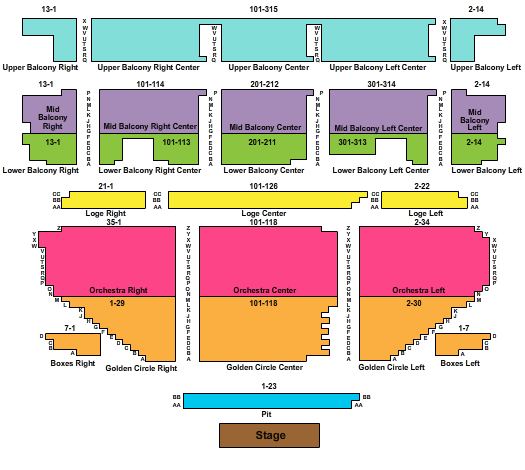 The Hanover Theatre for the Performing Arts Seating Chart